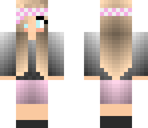 girl in a purple skirt