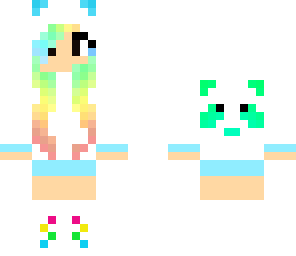 cute rainbow girl