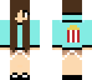 blue popcorn girl