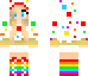 rainbow cake girl