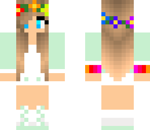 rainbow flower crown