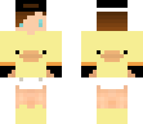 chibi duck gamer boy