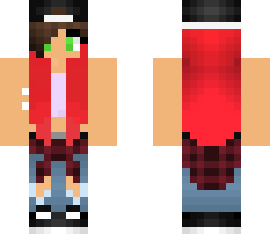 skater girl red