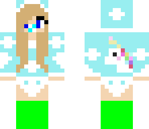 baby girl with unicorn on back