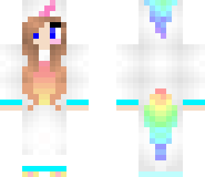 edit of unicorn girl