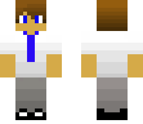cool teen with blue tie