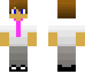 cool teen with magenta tie