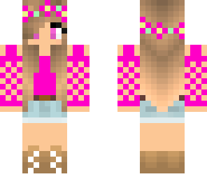 cute pink summer girl