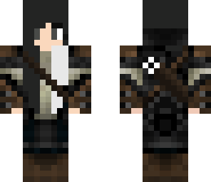 black and white archer