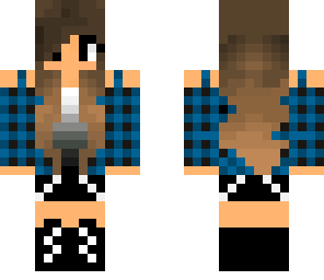 plaid headphones girl