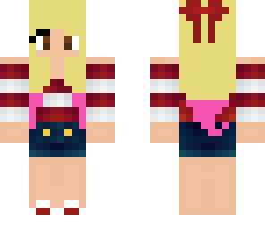girl with blonde pink hair