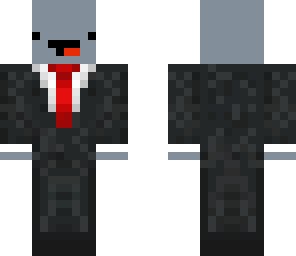 black derp in suit