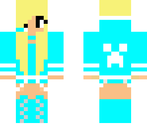 blonde and blue gamer girl