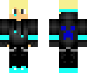 cool blonde and blue gamer dude