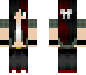 half black half red