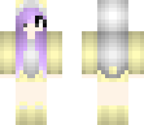 pastel yellow panda girl