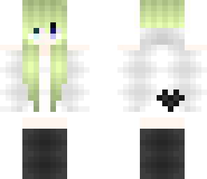 green haired girl