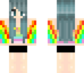 rainbow parrot girl