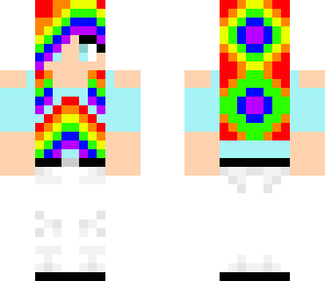 rainbow girl skin