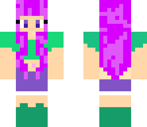 girl with purple hair