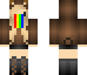 rainbow barf chibi girl meh beeaaarrrr