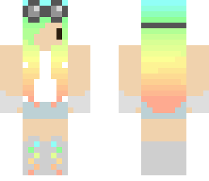 rainbow cuteness girl with goggles