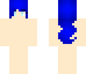 blue haired girl with bangs