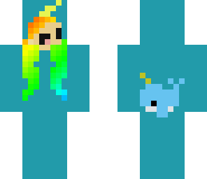 happy derp narwhal girl