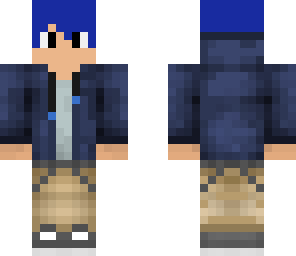 cool guy hair blue