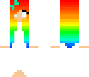 rainbow hair girl