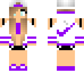 purple nike girl