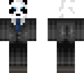 panda in a suit