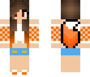 orange summer girl