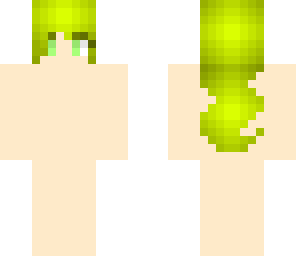 light green apple girl skin base
