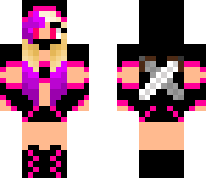 neon pink ninja girl