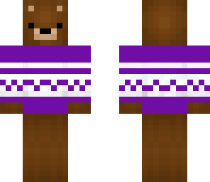 bear purple sweater