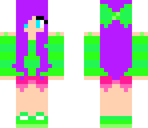 green and pink casual