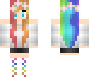 rainbow flower girl