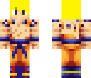 goku super saiyan con ropa rota