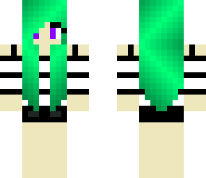 green hair girl