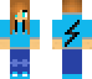 blue sweatshirt girl