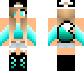blue tomboy wolf girl
