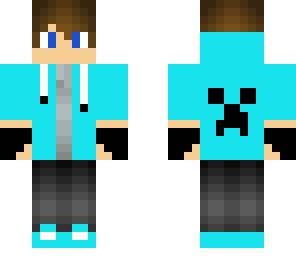boy in aqua cloting - creeper back