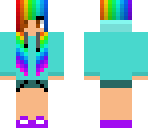 rainbow girl