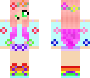 rainbow flower girl