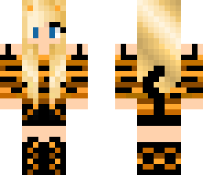 orange tiger girl