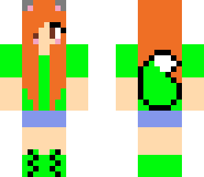 green fox girl
