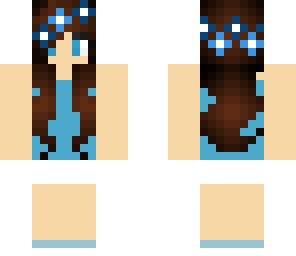 blue flower crown
