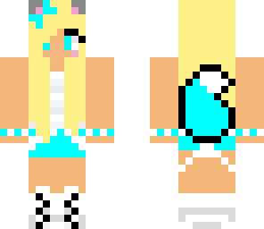cool blue fox girl