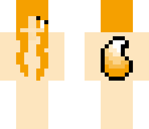 orange wolf girl base